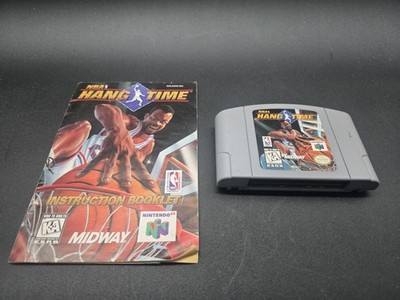 N64 NBA Hangtime (Nintendo 64, 1997) Cartridge & Manual Tested & Working