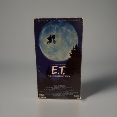 E.T. The Extra Terrestrial Movie VHS Video Tape 1988 Vintage Green Flap Cassette