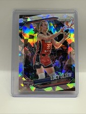 2025 Panini Prizm WNBA Lucy Olsen RC #104 Ice Prizm Washington Mystics Rookie