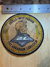 1990s/2000s? US NAVY PATCH-USS ABRAHAM LINCOLN CVN-72-ORIGINAL USN CARRIER!