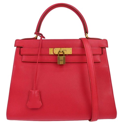 Hermes Rouge Vif Evercalf Kelly 28 Retourne 2way Handbag ◯Y 3 188894