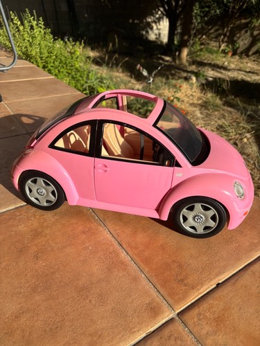 Voiture Rose A Toit Ouvrant / Volkswagen Coccinelle BARBIE Mattel - Imagen 2 de 9