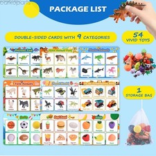 54 psc Sorting Toys for Toddlers, Montessori Preschool Learning Activities, Farm