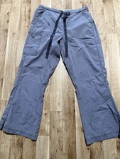 Good Chest Gray Unisex Medical Scrub Pants M Cotton Blend Drawstring Waist