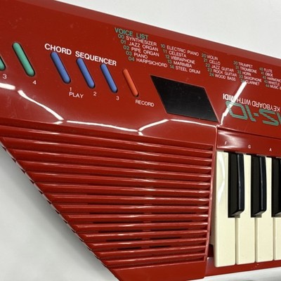 VINTAGE Yamaha SHS-10R Red Keytar 32 Keys MIDI W/Strap ( Read