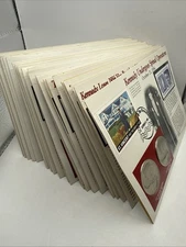 22 Sets St. Vincent & The Grenadines JFK Half Dollar Coins And Stamp 1971-1996