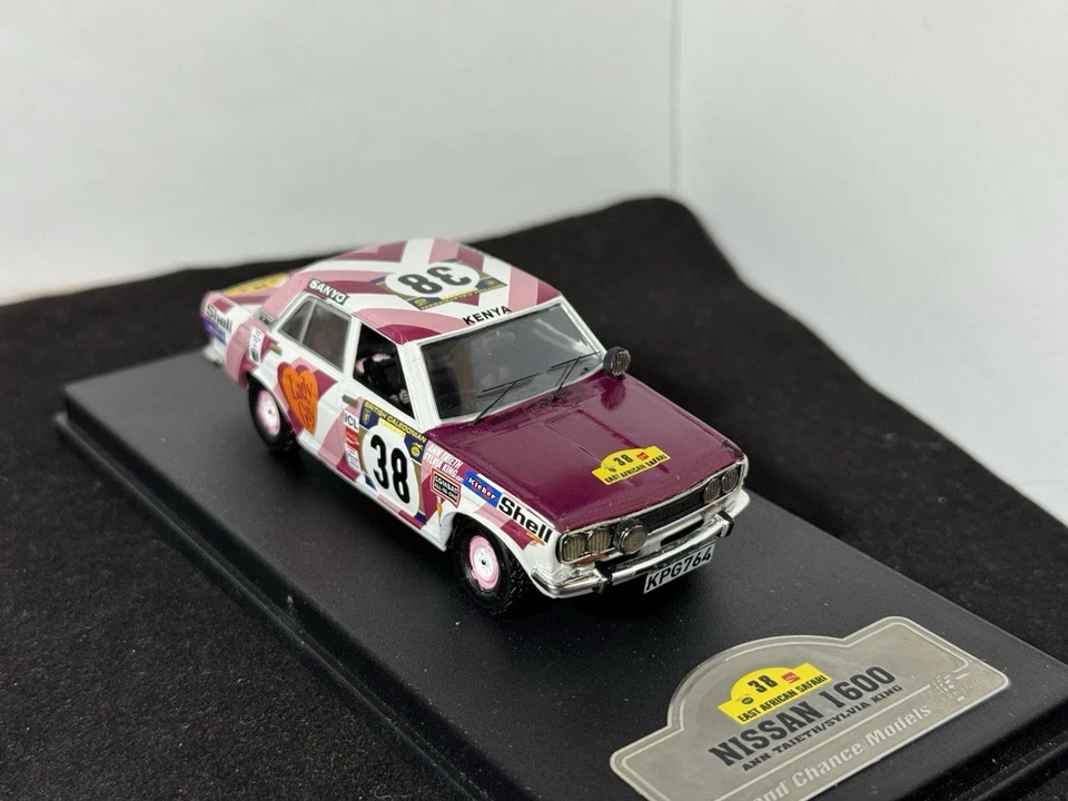 NISSAN 1600 SSS #38 A.TAIETH-S.KING EAST AFRICAN SAFARI Transkit 1:43 - Immagine 4 di 4