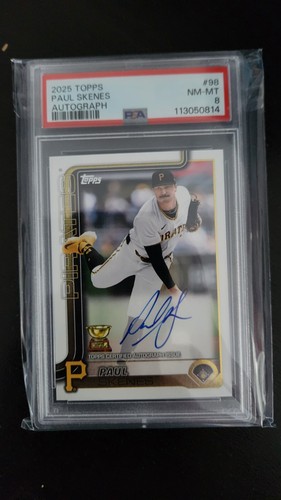 2025 Paul Skenes Topps Real Ones Auto PSA 8