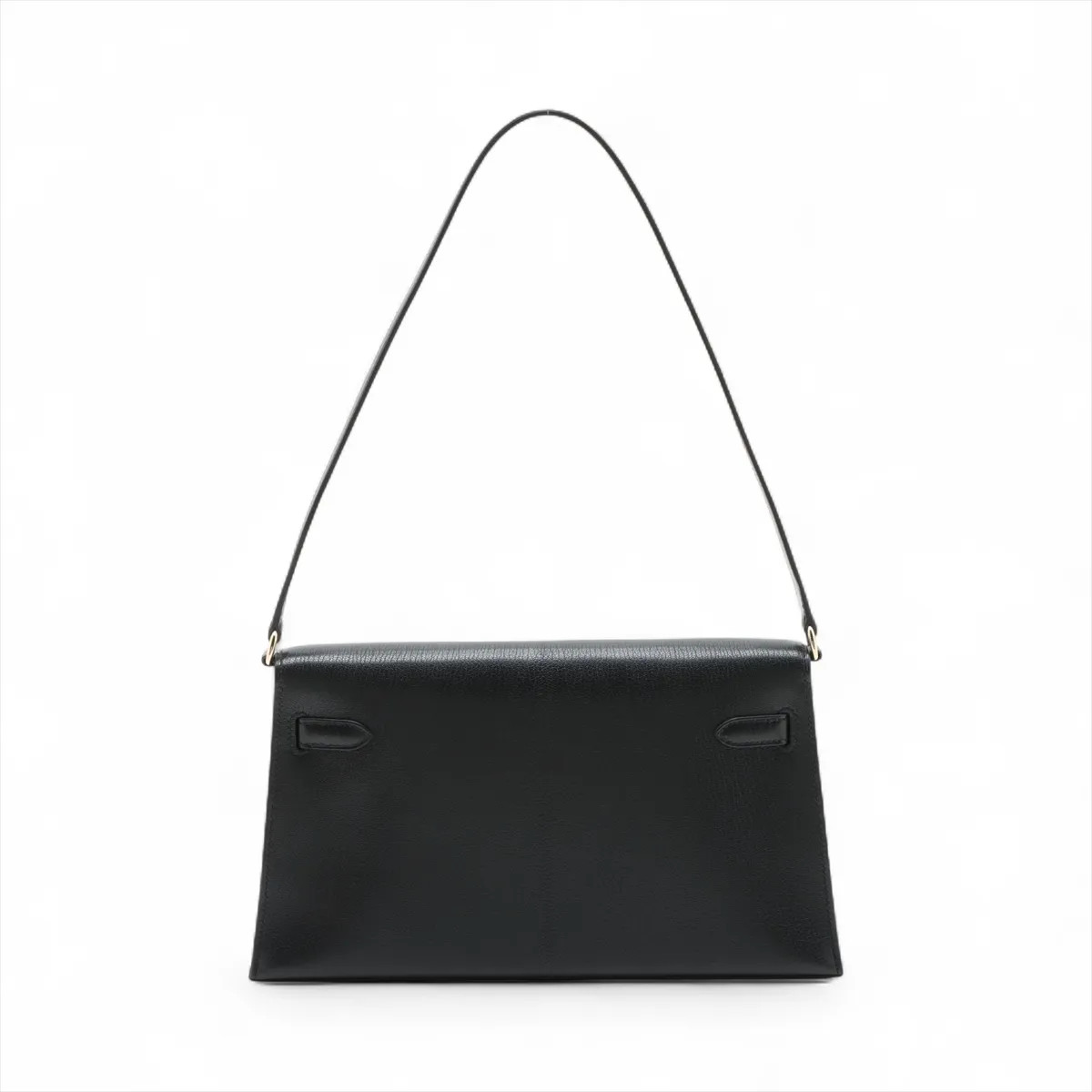 Hermès Kelly Elan Chèvre Shamukira Black Gold Metal Fittings K