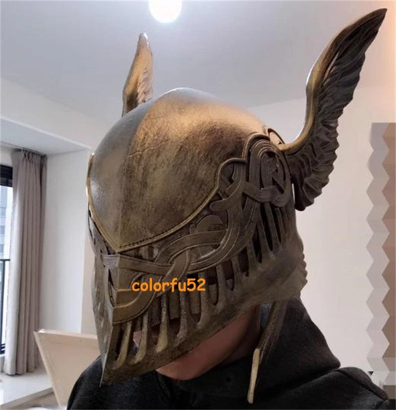 Valkyria Malenia Gold Helmet 1:1 Wearable High-end FRP Mask Cosplay Prop w/Base - Image 4 of 4