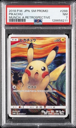 2018 POKEMON JPN SM PROMO MUNCH: A RETROSPECTIVE #288 PIKACHU PSA 7