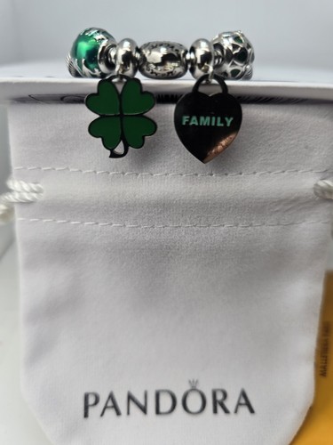 Pandora Charm Bracelet W/Lucky charms included as picture.7" - Picture 3 of 4