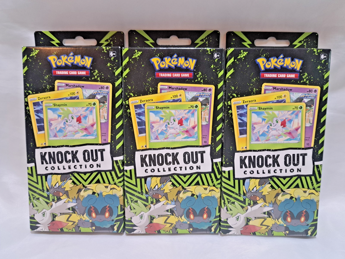 Pokemon TCG: Collezione Knock Out Con Shaymin, Zeraora E Marshadow - 2 Bustine Di Espansione E Adesivi - Carta Olografica Esclusiva - 5