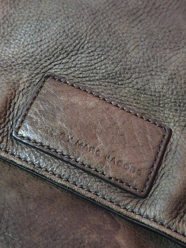 Vintage Marc By Marc Jacobs Leather Large Messenger Bag Olive Green Laptop Bag - Picture 3 of 15