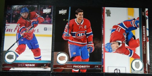 2017-18 Upper Deck Montreal Canadiens Team Set Series 1 & 2 14 Cards Gallagher - Picture 3 of 5