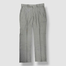 Kenneth Cole Reaction Men's Gray Textured Slim-Fit Suit Pants 33W 30L