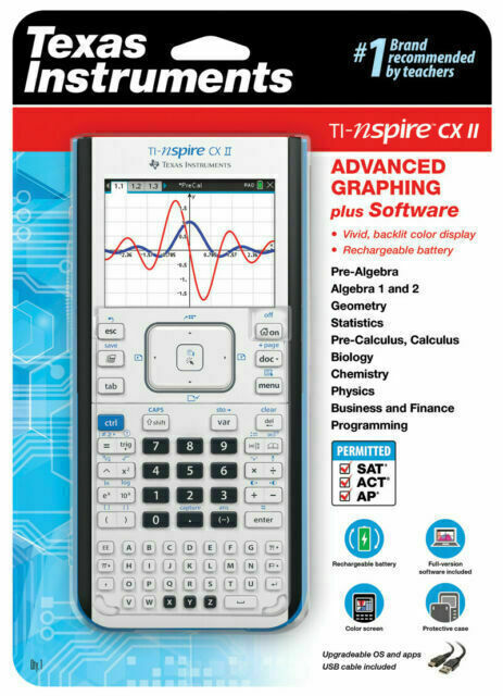 Texas Instruments TI-Nspire CX II Graphing Calculator Texas Instruments TI-Nspire CX II Graphing Calculator