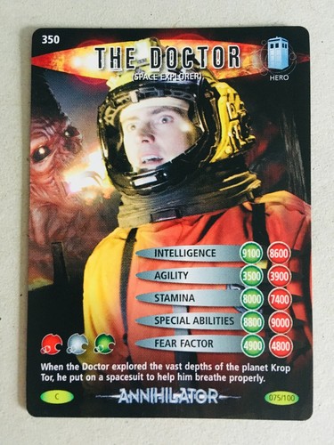 DOCTOR WHO BATTLES IN TIME TRADING CARDS Exterminator Annihilator Common & Rare - Picture 82 of 96