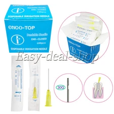 100Pcs Dental Endo Irrigation Tip 30G End-closed Side Hole Sterile Packaging
