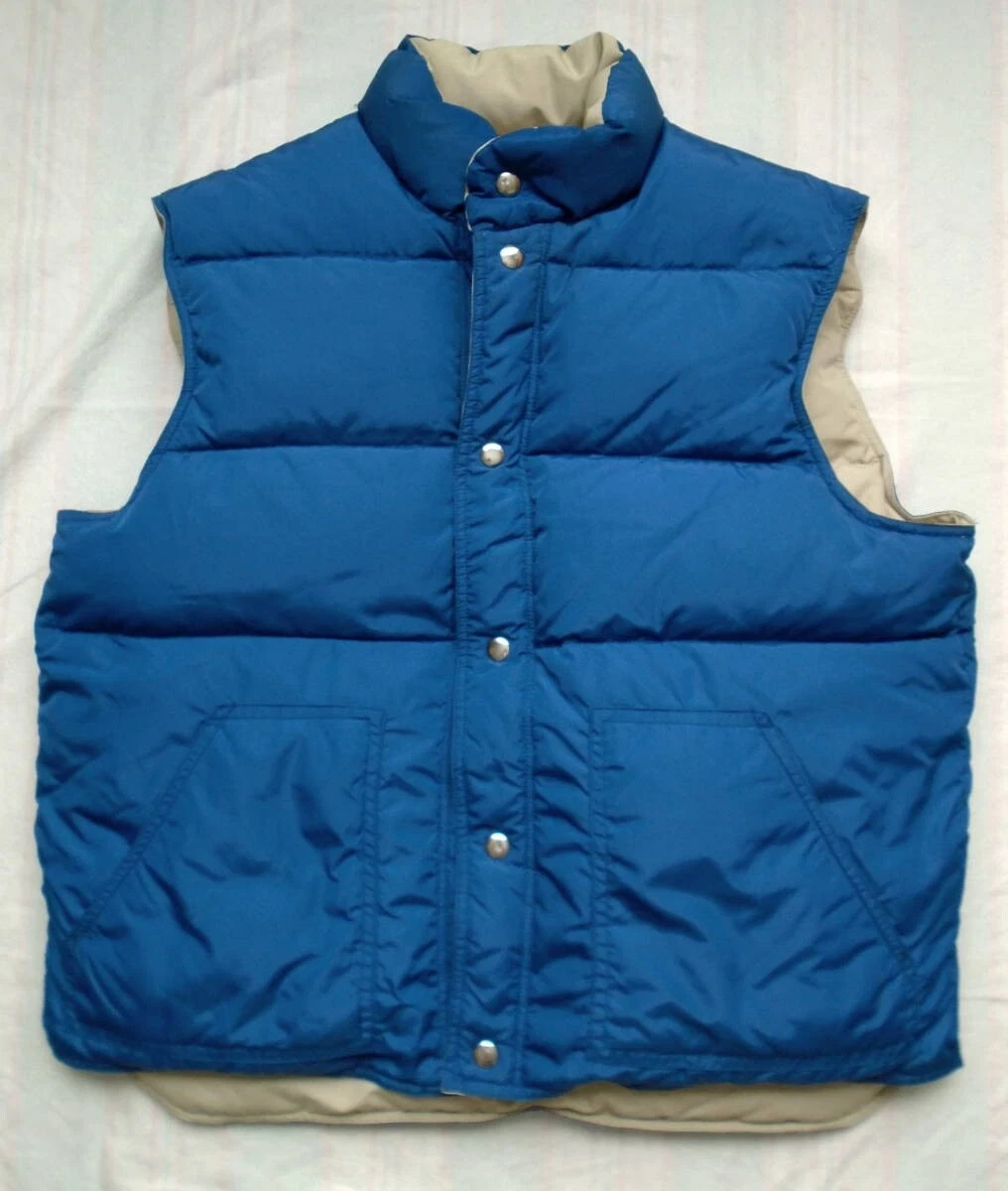 Vintage 80s 90s Penfield Mens L Reversible Down Puffer Vest