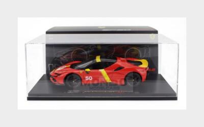 1:18 Burago Ferrari Sf90 Hybrid 1000PS #50 Le Mans Livery with Showcase BU16035