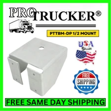 Pro Trucker PTTBM-AL Aluminum CB Radio Antenna Truck Box Mount w/ 1/2 Inch Hole
