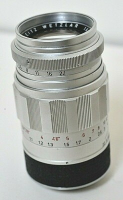 Rare-First Version-Leica 90mm f/2.8 Elmarit Screw-Mount Lens - LTM