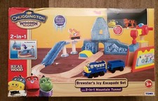 Chuggington Wooden Railway Rare New in Box Brewster's Icy Escapade Set 2012