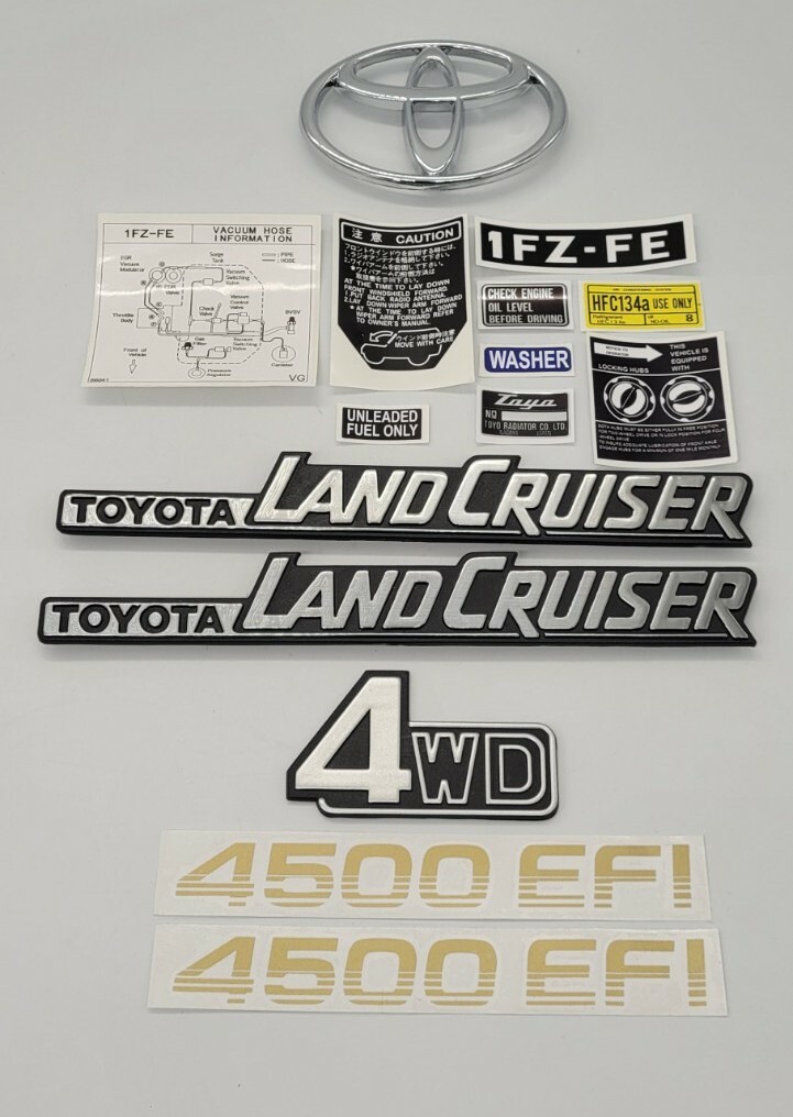 set of decals and emblems fits for Toyota land cruiser FJ75 HJ75