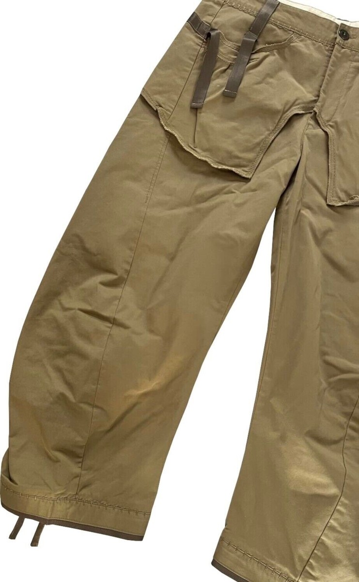 Pantalon à Jupette Marithé & François Girbaud - Taille 38, Marron, Rubans Satinés, Vintage