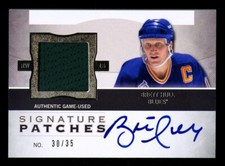 2012 UD THE CUP SIGNATURE PATCHES BRETT HULL HARD SIGNED HIGHEST GRADE AUTO /35