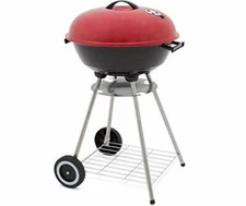 Red Classic Large 18x31 Charcoal Barbecue Grill Portable BBQ Heavy Steel New