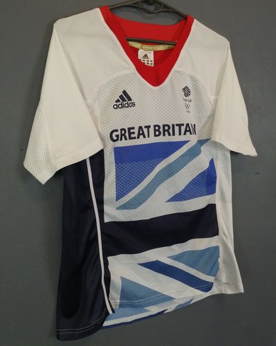 OLYMPIC ADIDAS GREAT BRITAIN 2012 LONDON ATHLETICS TENNIS SHIRT JERSEY SIZE S - Picture 2 of 11
