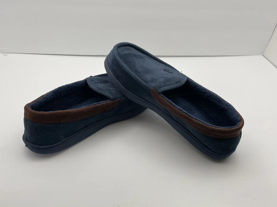 Мужские синие замшевые тапочки мокасины размер M IZOD (8-9) - Изображение 4 из 4
