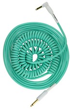 Pig Hog Half Coil Instrument Cable - 30ft - Seafoam Green