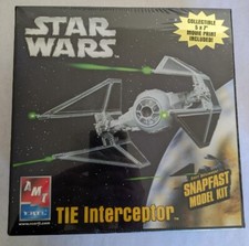 STAR WARS TIE Interceptor Snapfast Model Kit, Sealed, 2005 AMT/ERTL, 5 x 7 Print