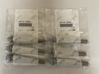 (6) 2018-23 Yamaha Wolverine Bolts, With Washers OEM #90119-10062-00 / #S771
