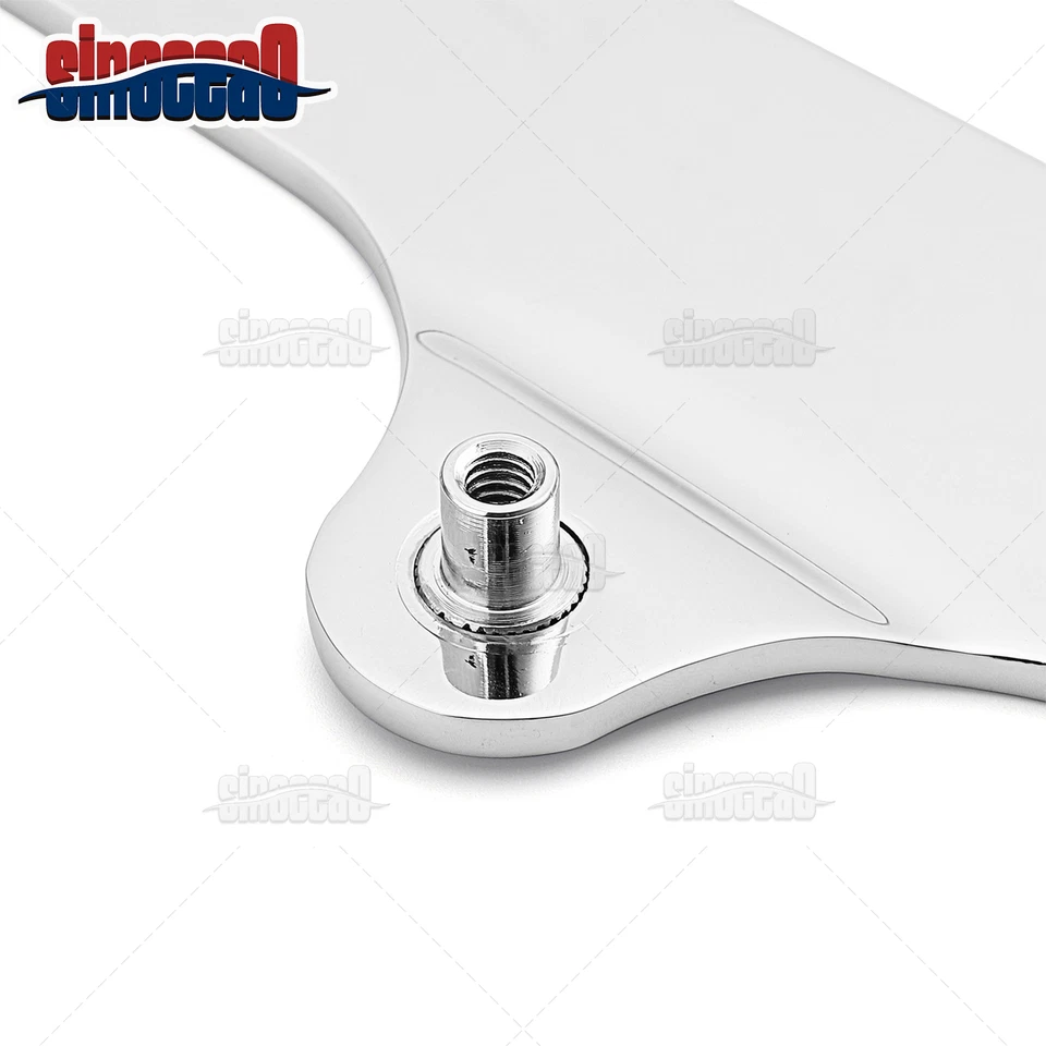 Chrome 4-Point Docking Hardware For Harley Dyna Switchback FLD Repl.52300065 - Image 4 of 4