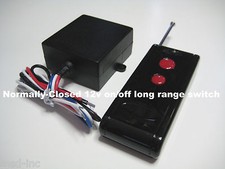 MSD 12V 15A 315mhz NORMALLY-CLOSED on/off relay switch long range remote RS30P