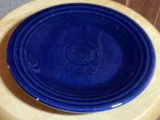 Pre Owned Fiesta Contemporary 9” Plate.  Lead Free. Cobalt Blue.