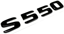 #2 BLACK S550 REPLACEMENT FOR MERCEDES REAR TRUNK EMBLEM BADGE NAMEPLATE DECAL