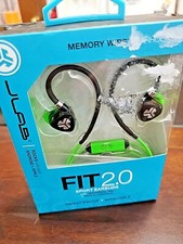 Jlab Fit 2.0 Sport Headphones / EarBuds Sweatproof Washable Customizable NEW B19