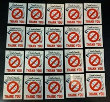 Goodwrench Smoke-Free Vehicle Thank You Decal/Sticker Made in USA 20 pcs