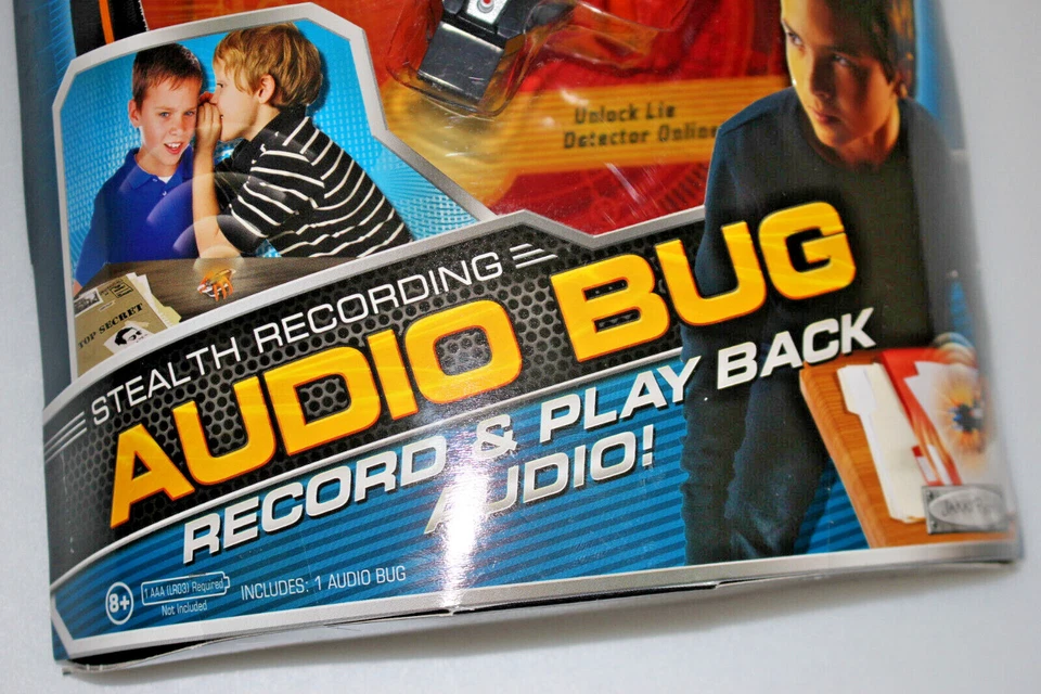 Real Tech Spy Net Audio Bug Stealth Record Play Audio Jakks pacific NUEVO  Foto 4 de 4