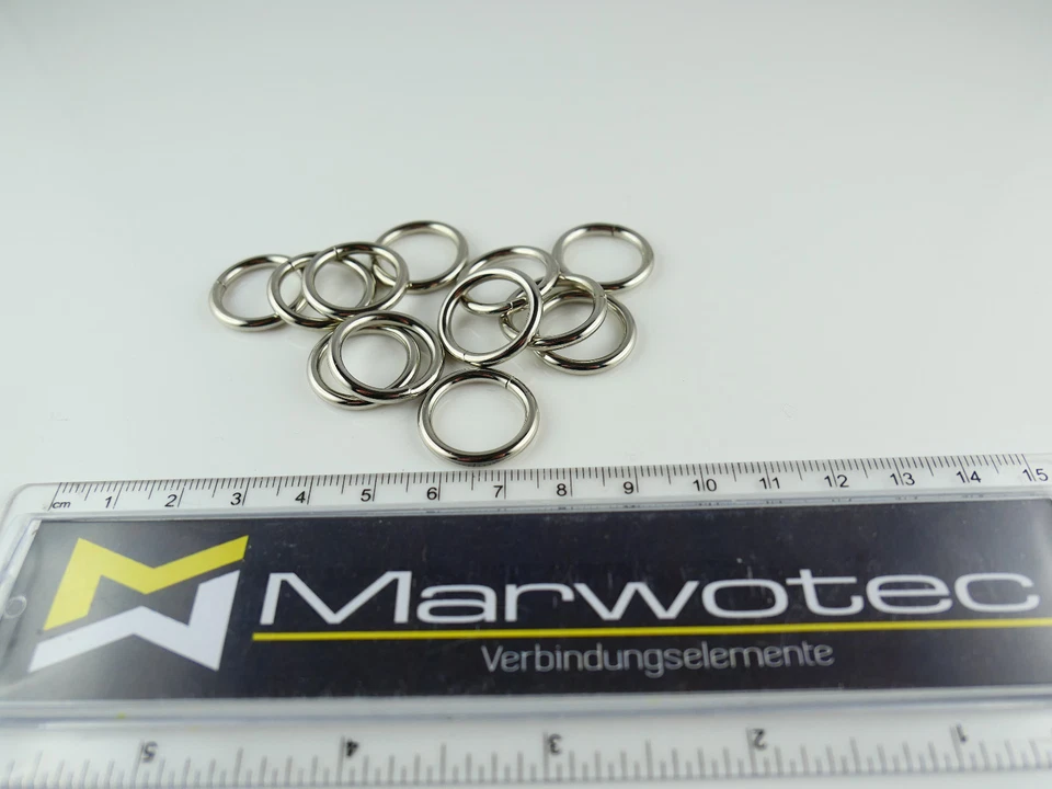 Rundring O-Ringe D-Ringe Stahl vern. Halbrund Ring Halbrunde D Ringe D-Ring - Bild 4 von 4