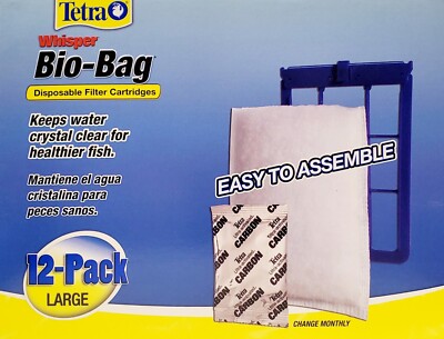 TETRA WHISPER  Bio-Bag Large Unassembled Cartridge ( 12 per pack )