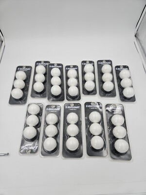 12 (3) Packs (36) Balls ~ New in package Brine Lacrosse Balls White 2''