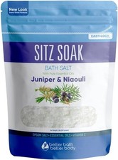 Sitz Bath Soak 2-Lbs Sitz Salt Epsom Salt Hemorrhoid Soothing with Pure Essentia