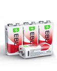 4Pcs Rechargeable Batteries 9V Block Li-ion Batteries，4 Count，EBL