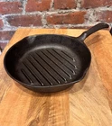 Vintage 9" WAGNER Cast Iron Skillet Grill Sidney Ohio USA Rare